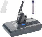 باتری جارو شارژی دایسون Dyson برند LONG FIT مدل V8 ، ۶۵۰۰ میلی‌آمپر ساعت 21.6V