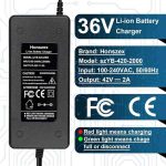شارژر اسکوتر برقی Lithium battery charger  مدل szYB-100W-42V2A - تصویر 2