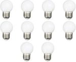لامپ‌های LED شفاف بسته 10 تایی، لامپ LED مینی کروی E27 2W G45