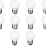 لامپ‌های LED شفاف بسته 10 تایی، لامپ LED مینی کروی E27 2W G45