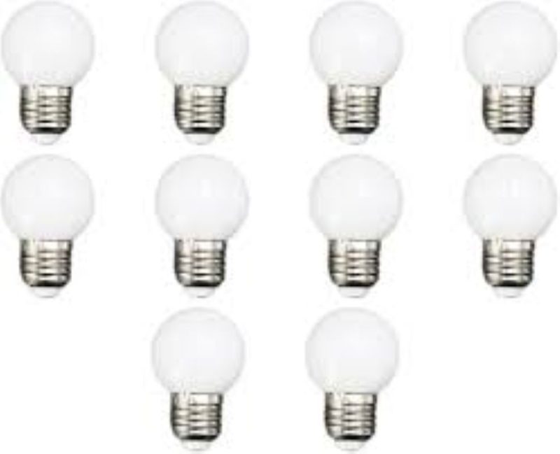 لامپ‌های LED شفاف بسته 10 تایی، لامپ LED مینی کروی E27 2W G45 - تصویر 2