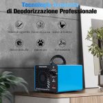 ازن ساز حرفه‌ای تصفیه هوای  GMGXX مدل  OG-75 با ظرفیت 75000 میلی‌گرم در ساعت، با ظرفیت 0-400 متر مکعب، تایمر 120 دقیقه‌ای - Image 9