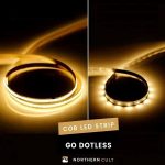 ریسه نواری 10 متری cob تراکم ۳۲۰ پشت چسبدار 24ولت رنگ طبیعی - تصویر 2