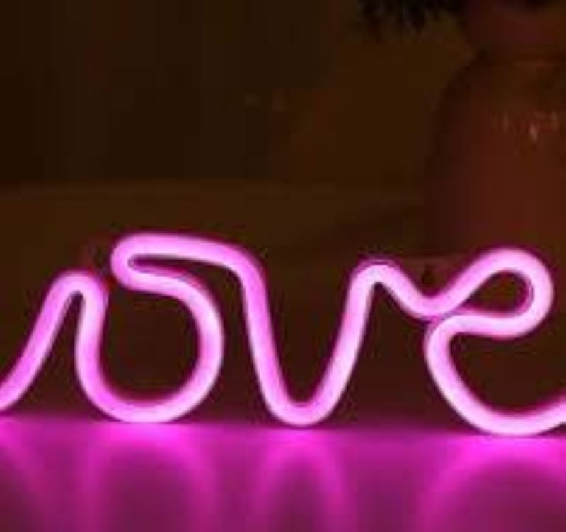 تابلو نئون طرح  love عشق - تصویر 2