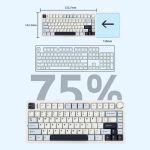 کیبورد مکانیکی بی‌سیم  AULA مدل F75PRO - تصویر 8