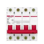 فیوز و کلید مینیاتوری چهار پل 63 آمپر برندDELIXI مدل DZ47s C40 4P 40A - Image 5