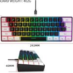 کیبورد گیمینگ مکانیکال سیمی SNPURDIRI مدل RGB V800 - تصویر 7