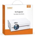 ویدیو پروژکتور Yaber، مدل V5 مینی ,با پخش تصویر اچ دی و قدرت نوری 8000 لومنی, دارای سه پایه برای نصب پروژکتور - تصویر 6