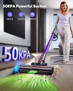 جارو شارژی عصاییPowerffy  مدل Knight 10 همراه فیلتر هپا - تصویر 7