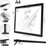میز طراحی نورانی  A4 قابل شارژ مدل A4-D28B