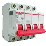 فیوز و کلید مینیاتوری چهار پل 63 آمپر برندDELIXI مدل DZ47s C40 4P 40A - Image 3