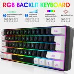 کیبورد گیمینگ مکانیکال سیمی SNPURDIRI مدل RGB V800 - تصویر 4