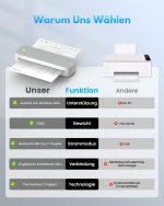 چاپگر حرارتی بلوتوث Ablemark  مدل   U210 سایز A4 - تصویر 2