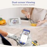 پیجر تصویری اتاق کودک مانیتور هوشمند وای فای برند jeeber مدل ‎VB805Pro - تصویر 4