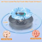 ظرف غذای مرطوب اتوماتیک گربه، 6 وعده غذای با 2 بسته یخ، تایمر قابل برنامه ریزی، برند: لافیسون - Image 5