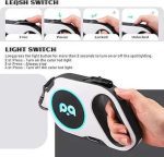 قلاده سگ چراغدار ۵ متری برند Kyoikupets چراغ LED قابل شارژ USB - تصویر 7