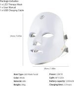 JD Health Tech با ماسک صورت نوردرمانی LED قابل شارژ  - تصویر 9