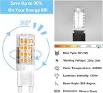 لامپ‌های LED G9 برند VLIO سفید خنک 5 وات بسته 10 عددی معادل لامپ‌های هالوژن 40 وات،vlio g9 -32smdمدل - تصویر 2