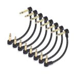 کابل گیتار 6 اینچی برند Cable Matters مدل 500105-BLKx8 بسته (8 عددی)