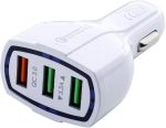 شارژر3 پورت فندکی ماشین ZNZN، آداپتور سریع QC 3.0 3 پورت USB 5 V/3.5A