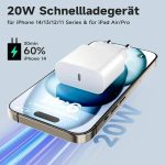 شارژر 25 واتی USB-C به لایتینگ کابل شارژ ۲ متری - تصویر 6