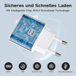 شارژر 25 واتی USB-C به لایتینگ کابل شارژ ۲ متری - تصویر 4