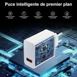 شارژر دیواری سریع ۱۲۰ واتی هایپرشارژر و کابل ۲ متری تایپ سی - تصویر 7