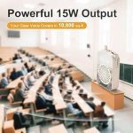تقویت‌کننده صدای بی‌سیم PRUNUS A10 با میکروفون یقه‌ای - Image 5