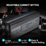 شارژر پر قدرت 12ولت 100 آمپر LiFePO4 14.6V 60A - تصویر 7
