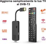 گیرنده دیجیتال تلویزیون برند Dcolor 2024 – گیرنده DVB-T2 HDMI TV Stick، صدای دالبی HD 1080P H265 HEVC Main 10 Bit، پشتیبانی از USB WiFi/PVR - تصویر 3