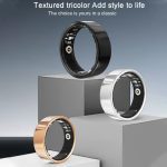 حلقه هوشمند LONGLU ردیاب تناسب اندام با ضربان قلب/فشار خون/اکسیژن خون/خواب/ورزش/ضد آب IP68، (طلایی، 9) - تصویر 4