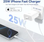 شارژر 25 واتی USB-C به لایتینگ کابل شارژ ۲ متری - تصویر 13