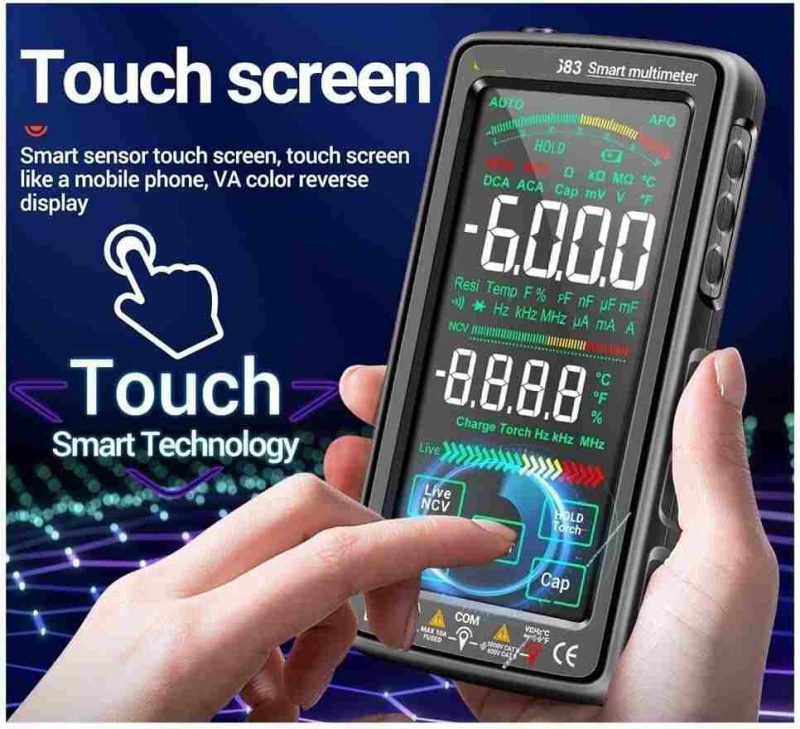 مولتی متر هوشمند لمسی 683 مدل High End Touch با قابلیت اندازه گیری 6000 شمارش - تصویر 4