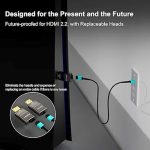کابل فیبر نوری 8K  برند RUIPRO مدل HDMI 2.1 قابل جدا شدن سرعت 48 گیگابیت بر ثانیه 15 متر - Image 7