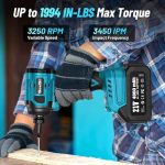 پیچ‌گوشتی شارژی Seesii  مدل QH220 با حداکثر گشتاور 220 نیوتن‌متر 21 ولت - Image 4