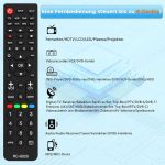 کنترل از راه دور تلویزیون RC-G020‌ برای سامسونگ، شارپ، ال‌جی، سونی، پاناسونیک، هایسنس، جی‌وی‌سی، تی‌سی‌ال، هیتاچی - تصویر 6