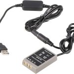 باتری جایگزین دوربین المپوس Fotga DC Coupler BLS-5 به همراه آداپتور کابل برق USB برای دوربین DSLR المپوس E-P1 E-P2 E-P3 E-PL1 E-PL3 E-PL7 E-PL8 E-PM1 E-M10