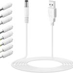 کابل برق USB 5V به DC9V12V با 8 سری قابل تعویض