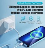 شارژر آیفون ۱۲ واتی همراه با کابل 1 متری USB به لایتینگ - تصویر 4
