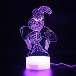 چراغ خواب سه بعدی LED طرح مرد عنکبوتی USB + کنترل RGB - تصویر 5