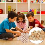 بلوک‌های چوبی برای کاردستی ۱ اینچی، ۵۰ عدد مربعی برای جشن سیسمونی، پروژه‌های DIY، ساخت پازل، حروف، مهر، حروف، تاس - Image 7