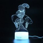 چراغ خواب سه بعدی LED طرح مرد عنکبوتی USB + کنترل RGB - تصویر 7