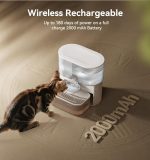 آب‌نمای هوشمند گربه شارژی FEELNEEDY مدل FN-W15 (بدون فیلتر، استیل، ۳.۵ لیتر) - تصویر 6