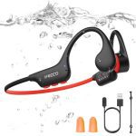 هدفون استخوانی ضد آب X27 مدل IFECCO مخصوص شنا – IP68 با بلوتوث 6.0، با 8G MP3 برای دویدن، دوچرخه سواری و ورزش