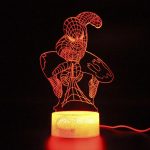 چراغ خواب سه بعدی LED طرح مرد عنکبوتی USB + کنترل RGB - تصویر 8