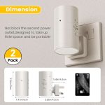 چراغ خواب Fibrdoo، چراغ LED با سنسور غروب تا طلوع خورشید، [کلاس انرژی A] - Image 6