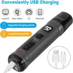 ناخن‌گیر برقی Casfuy مدل : N30  مخصوص سگ با ۲ چراغ LED، ۲ سرعت، بی‌صدا و قدرتمند برای سگ‌های کوچک، متوسط ​​و گربه‌ها - تصویر 7