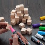 بلوک‌های چوبی برای کاردستی ۱ اینچی، ۵۰ عدد مربعی برای جشن سیسمونی، پروژه‌های DIY، ساخت پازل، حروف، مهر، حروف، تاس - Image 9