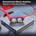 هدفون بلوتوث هدایت استخوانیWantek  با پخش‌کننده MP3 داخلی 32 گیگابایت - تصویر 7
