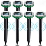 دفع کننده اولتراسونیک حیوانات و پرندگان خورشیدی ALOONEN مدل NFHD88DV بسته 7 عددی